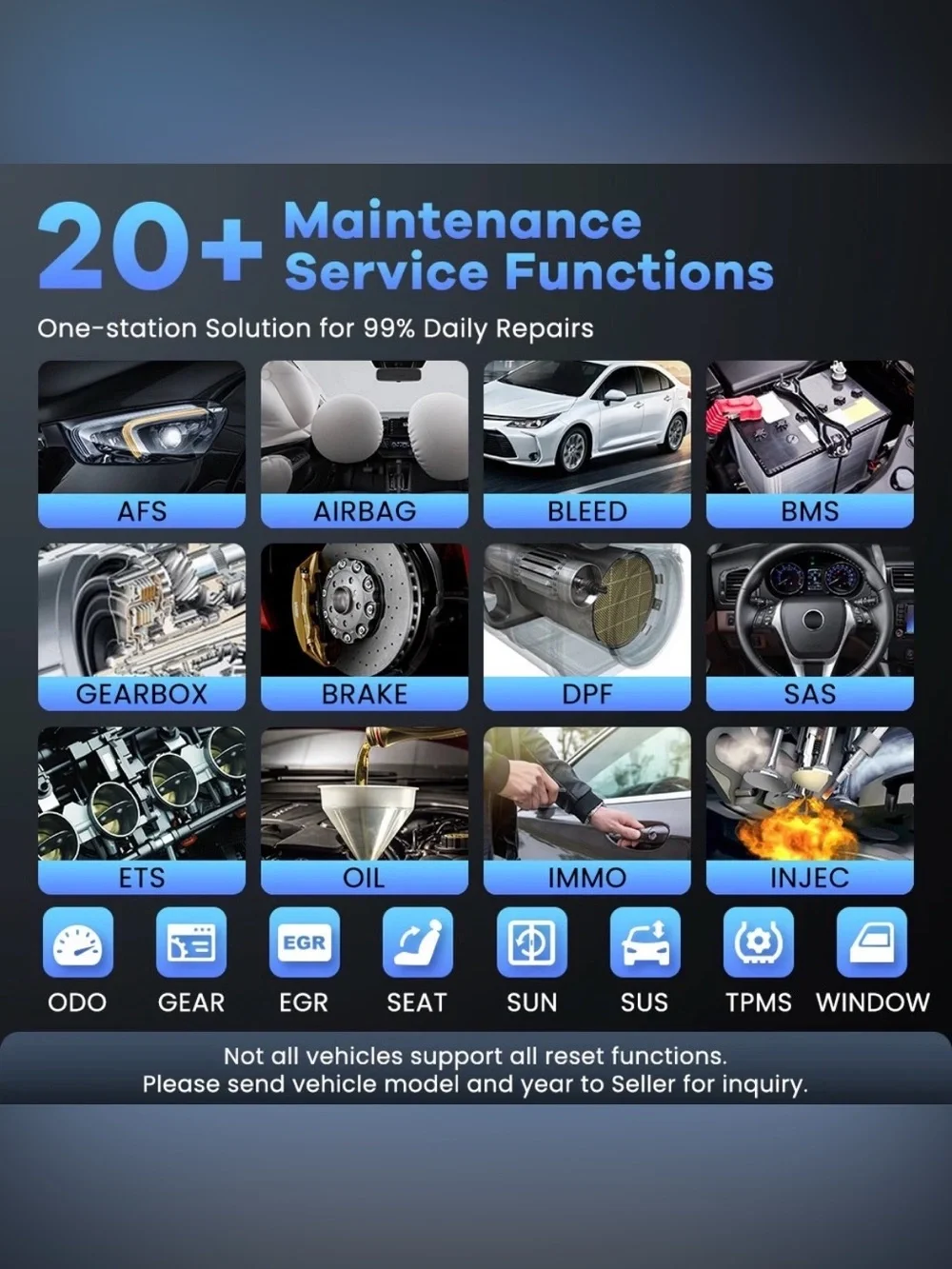 MUCAR 682 AI-Assist Diagnostic Scanner Full System Scan 20 Services CANFD